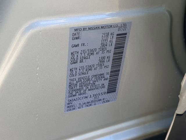 Used 2022 Nissan Murano SL w/ SL Moonroof Package image 39