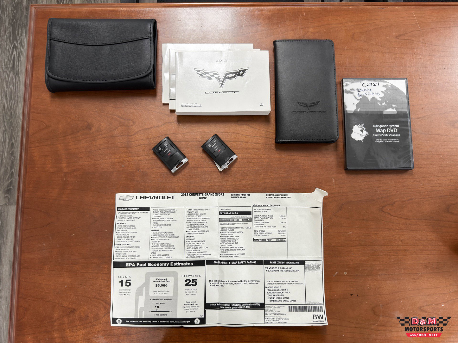 Used 2012 Chevrolet Corvette Grand Sport w/ 3LT Preferred Equipment Group image 57