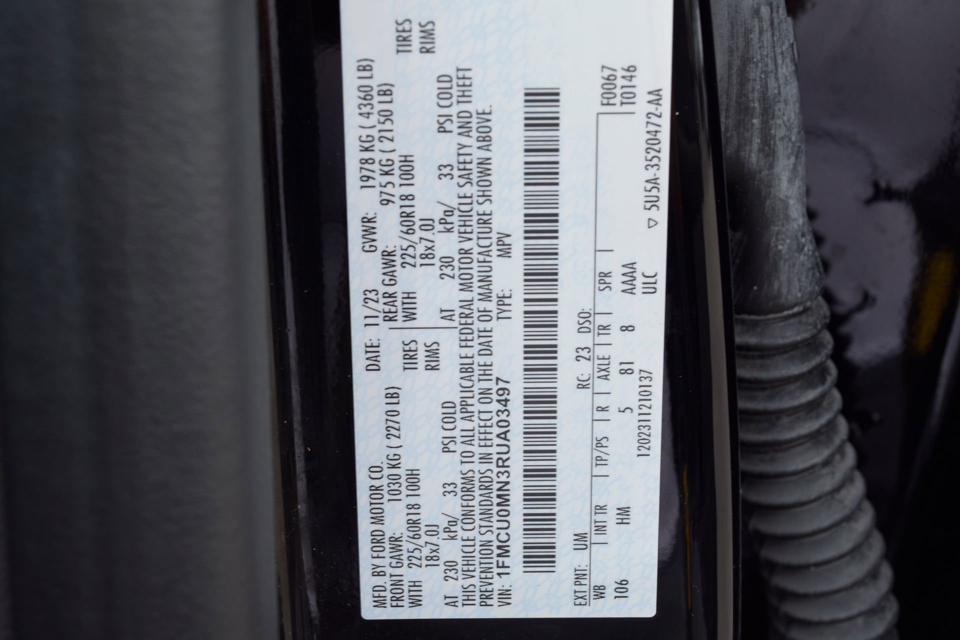 Certified 2024 Ford Escape ST-Line w/ Tech Pack #1 FWD image 26