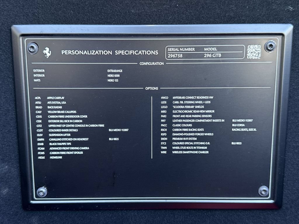 Certified 2023 Ferrari 296 GTB RWD image 25