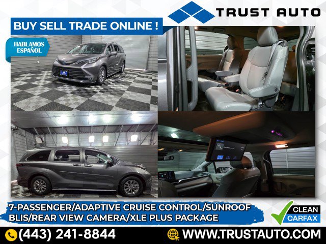 Used 2021 Toyota Sienna XLE w/ XLE Plus Package