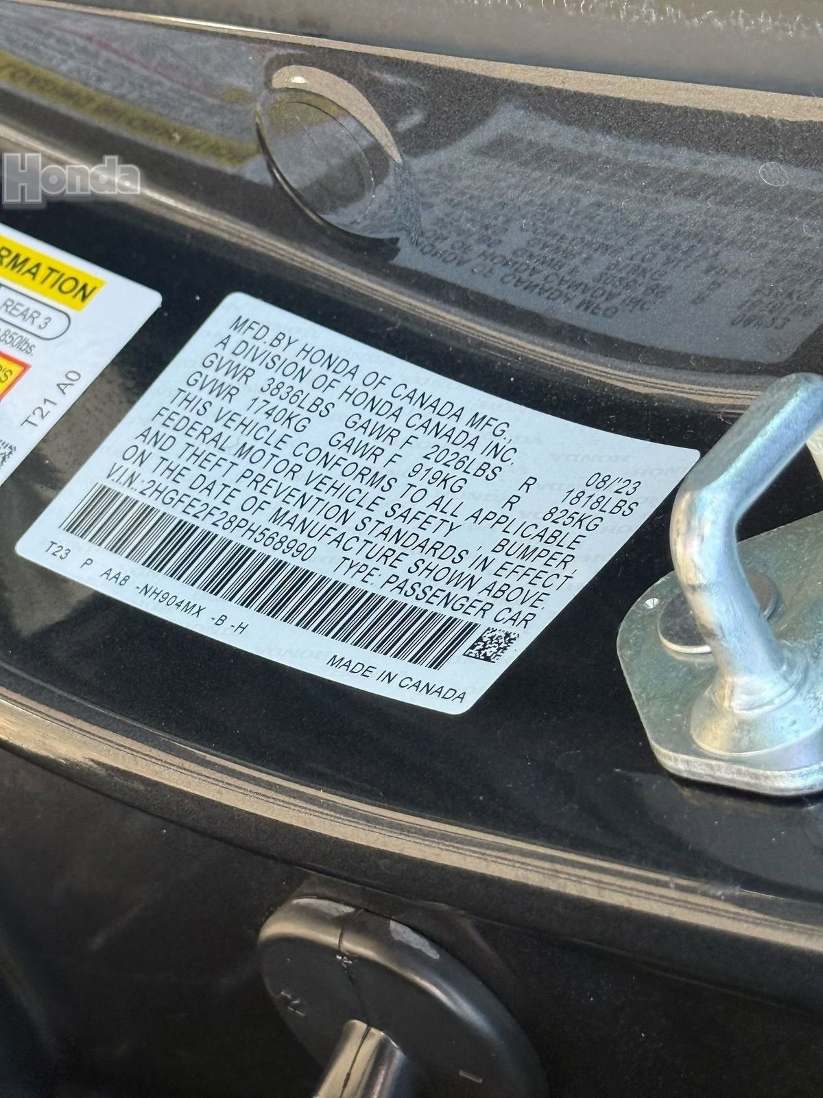 Certified 2023 Honda Civic LX image 35