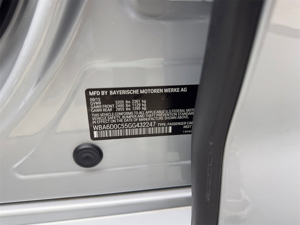 Used 2016 BMW 640i Gran Coupe w/ M Sport Edition image 86