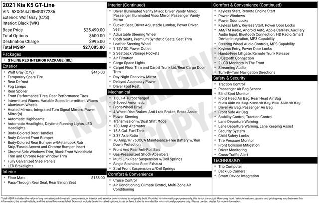 Used 2021 Kia K5 GT-Line image 17