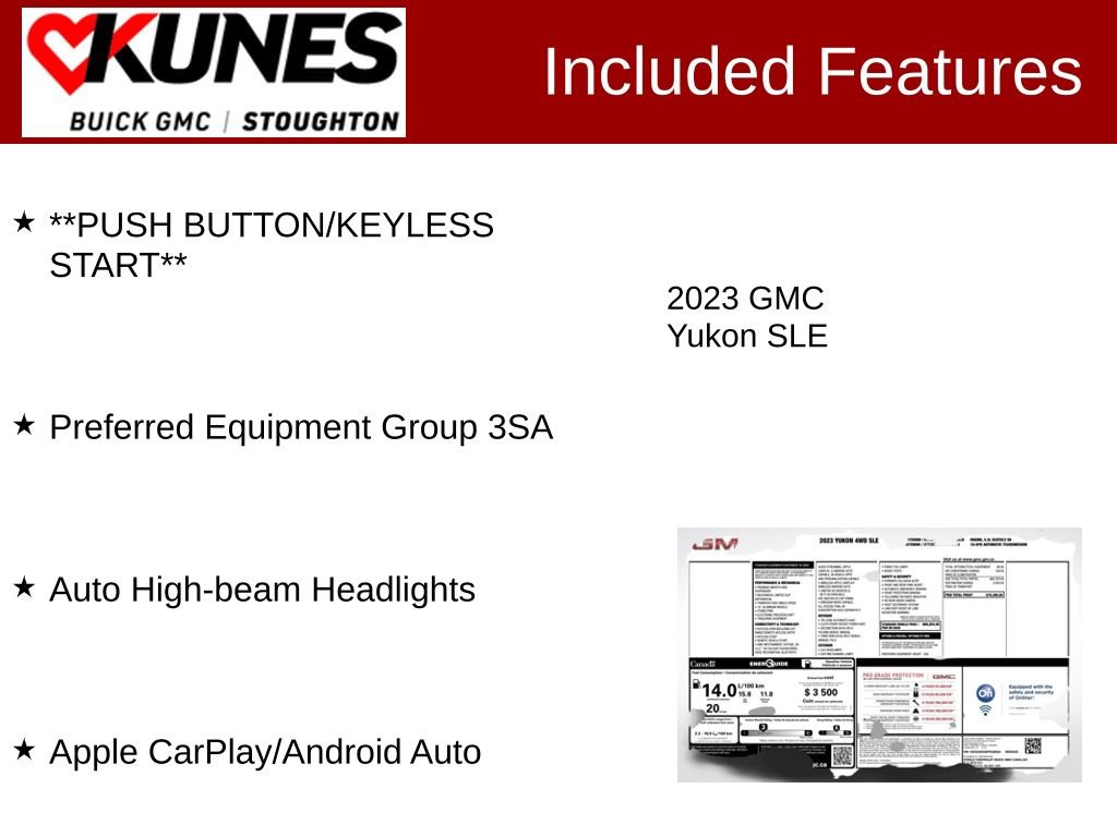 Used 2023 GMC Yukon SLE image 3