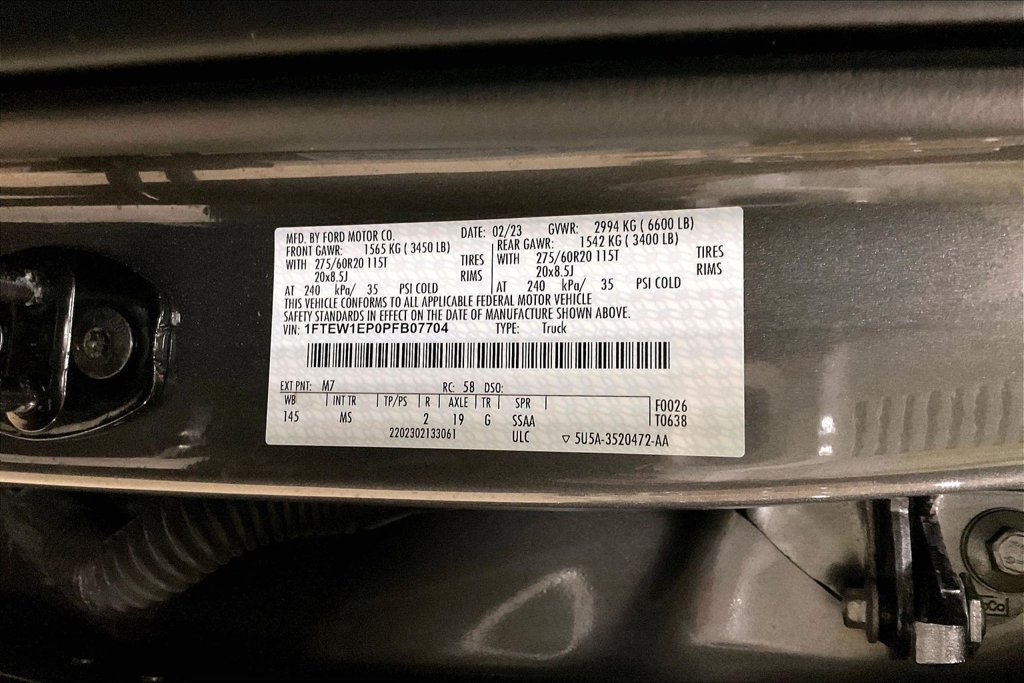 Certified 2023 Ford F150 XLT w/ Equipment Group 302A High AWD/4WD image 28