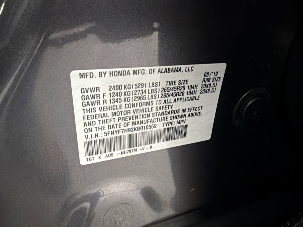 Used 2019 Honda Passport Touring image 36