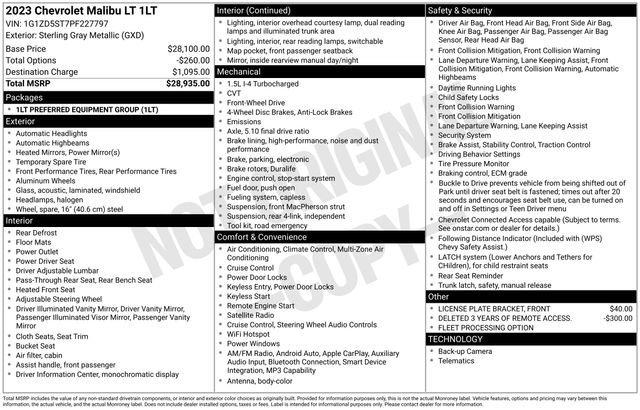 Used 2023 Chevrolet Malibu LT FWD image 5