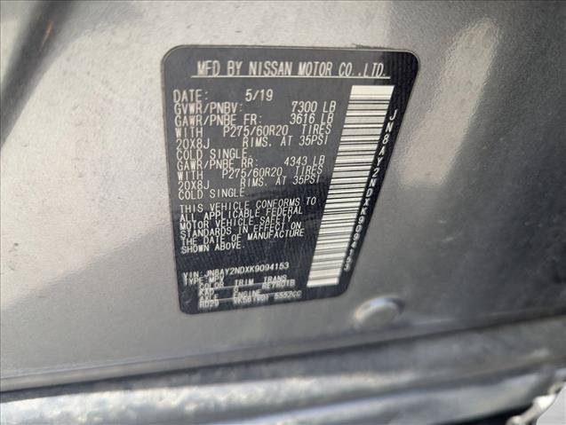 Used 2019 Nissan Armada SL w/ Premium Package RWD image 16