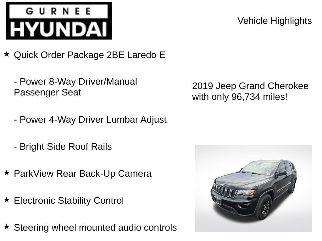 Used 2019 Jeep Grand Cherokee Laredo AWD/4WD image 7