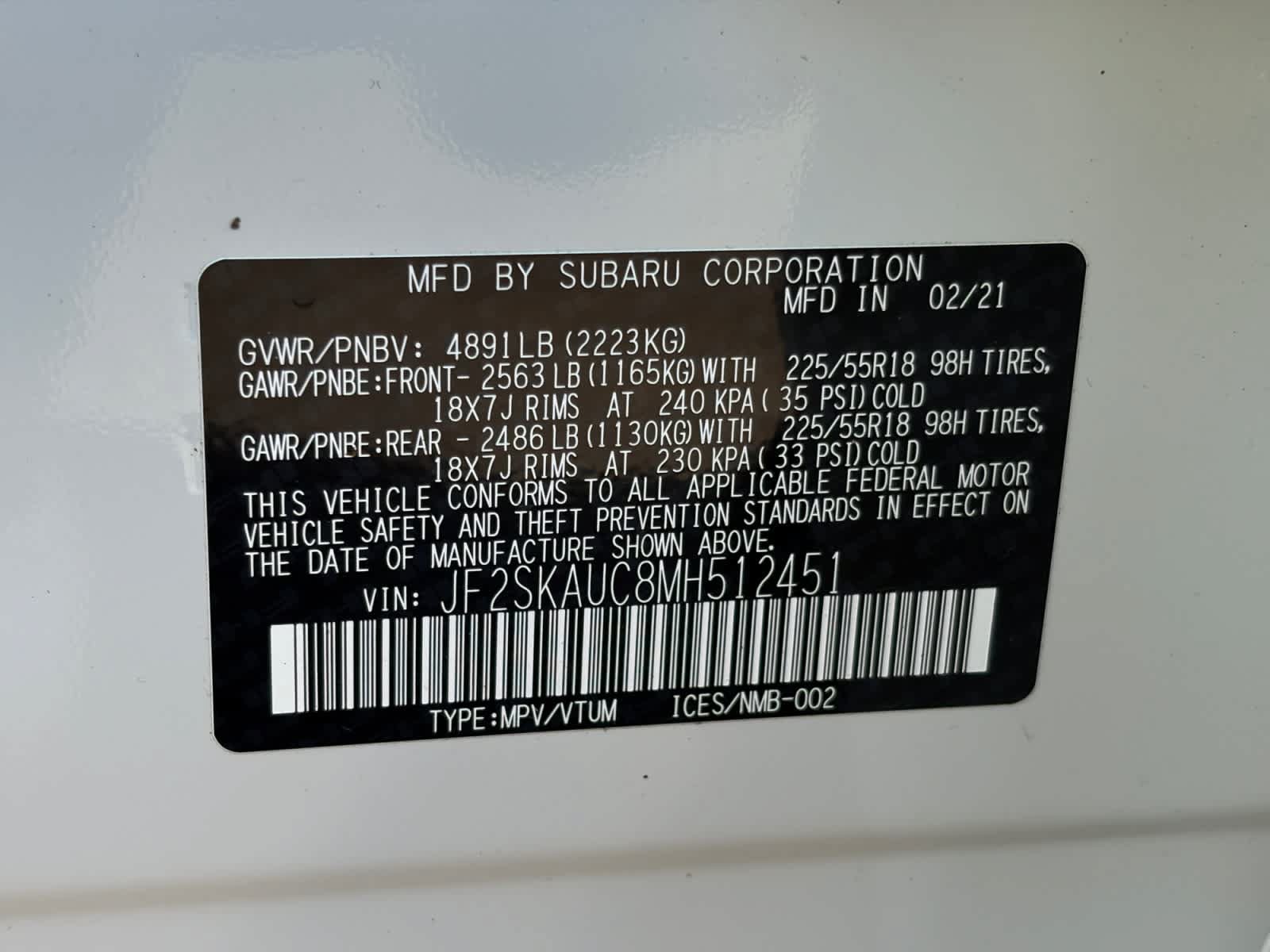 Certified 2021 Subaru Forester Limited AWD/4WD image 17
