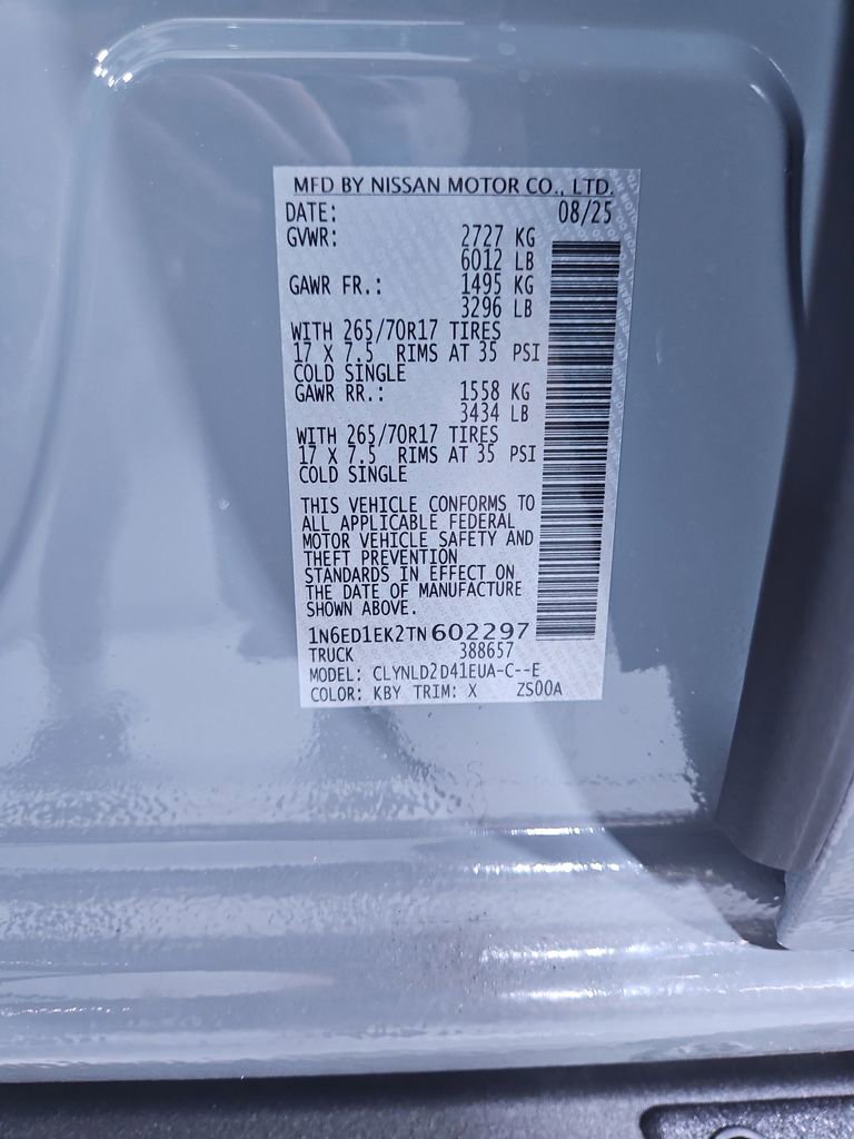 New 2026 Nissan Frontier PRO-4X w/ Pro-4x Convenience Package image 29