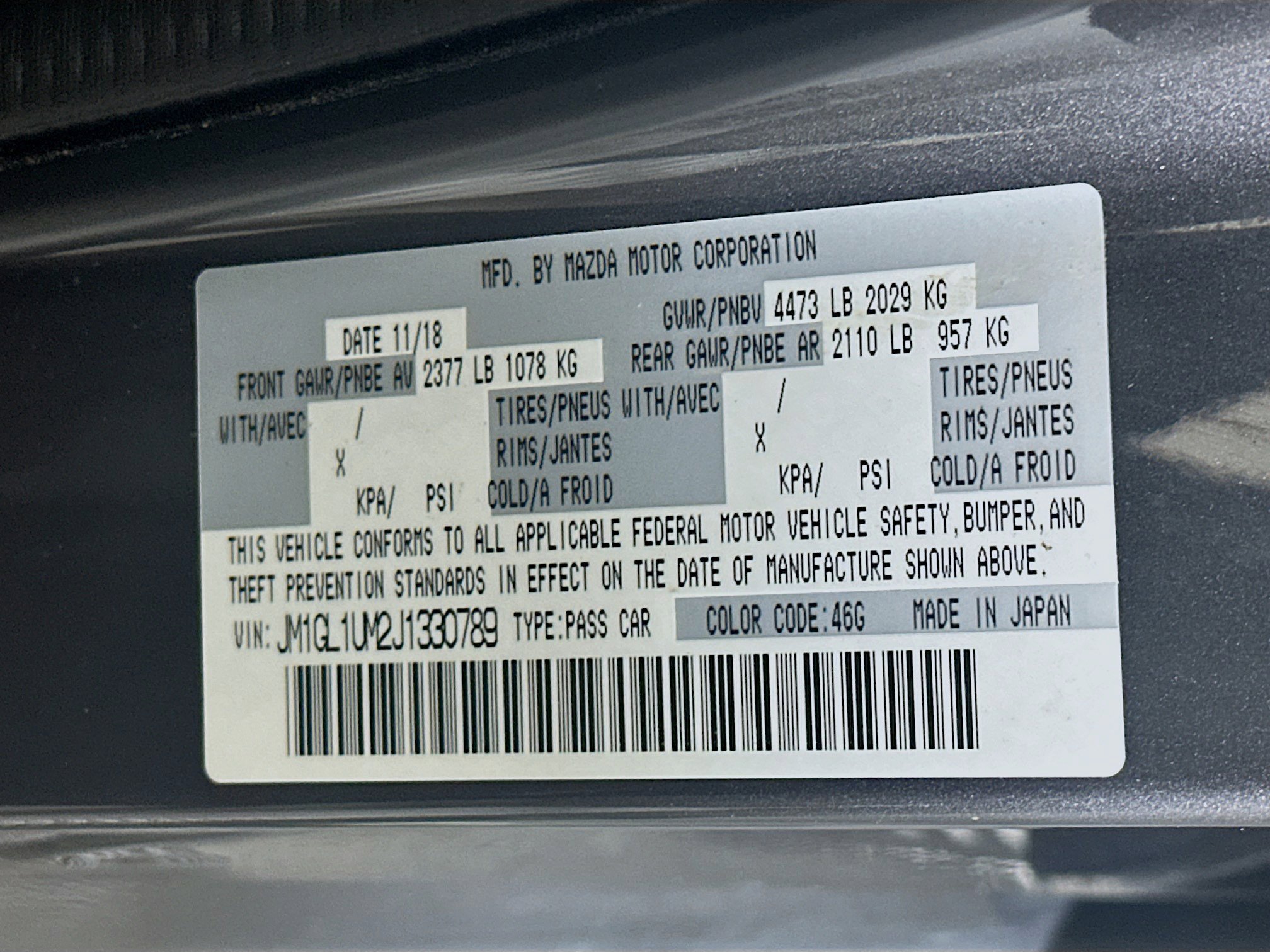 Used 2018 MAZDA MAZDA6 Sport image 12