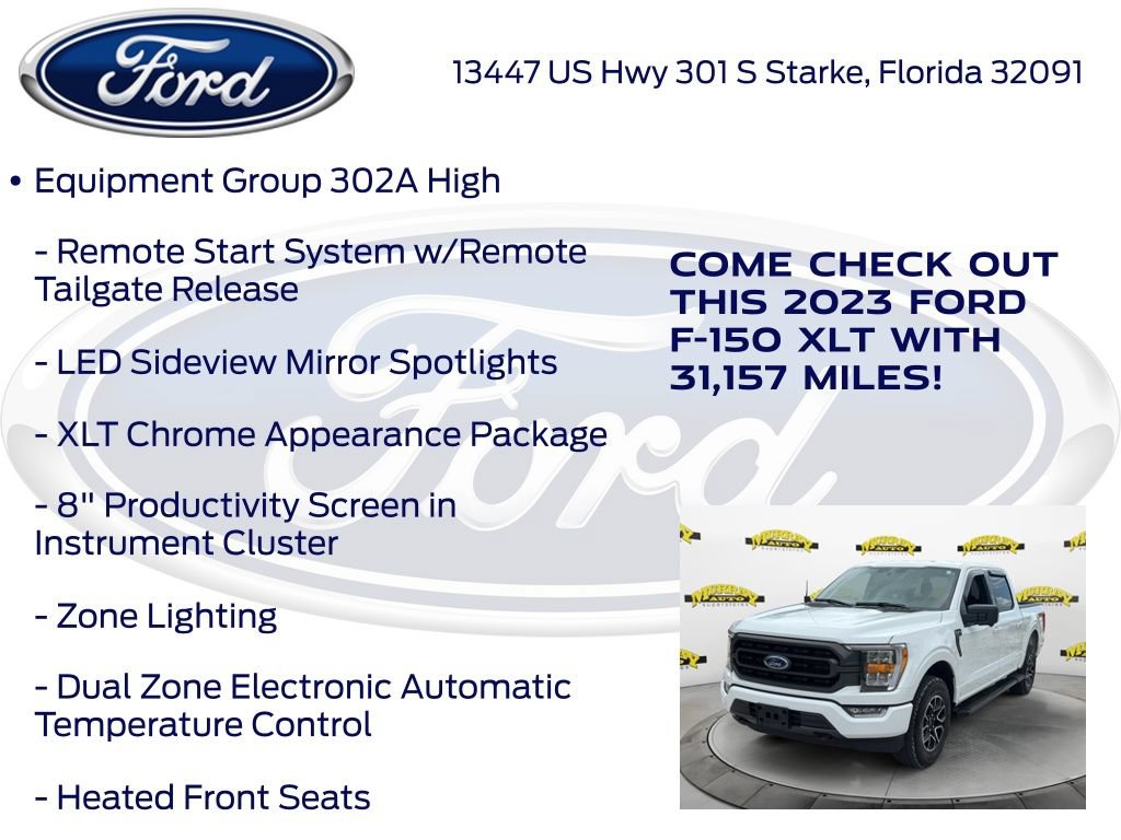 Certified 2023 Ford F150 XLT w/ Equipment Group 302A High AWD/4WD image 22