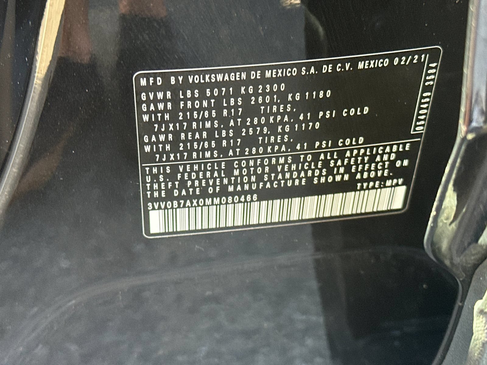 Used 2021 Volkswagen Tiguan S AWD/4WD image 26