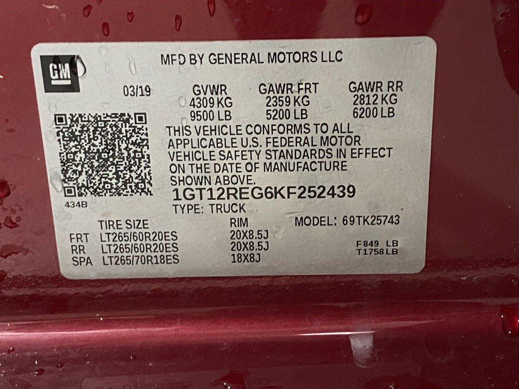Used 2019 GMC Sierra 2500 SLT w/ LPO, Protection Package AWD/4WD image 14