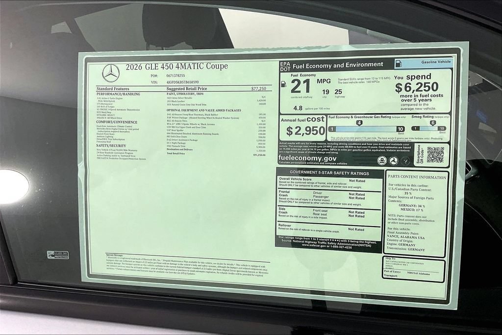 New 2026 Mercedes-Benz GLE 450 4MATIC Coupe image 13