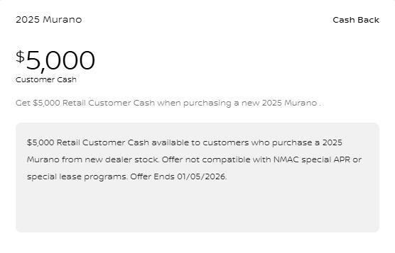 New 2025 Nissan Murano SV image 8