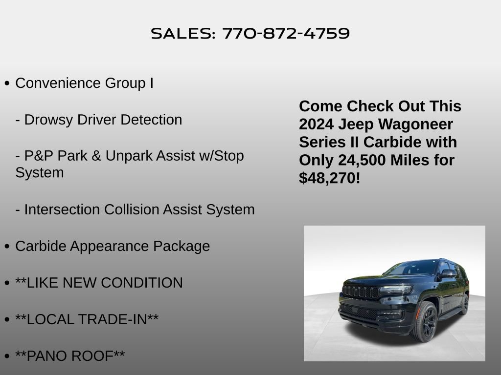 Used 2024 Jeep Wagoneer Series II w/ Convenience Group I RWD image 15