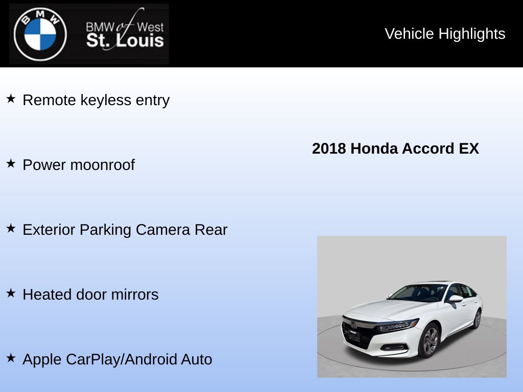 Used 2018 Honda Accord EX image 7