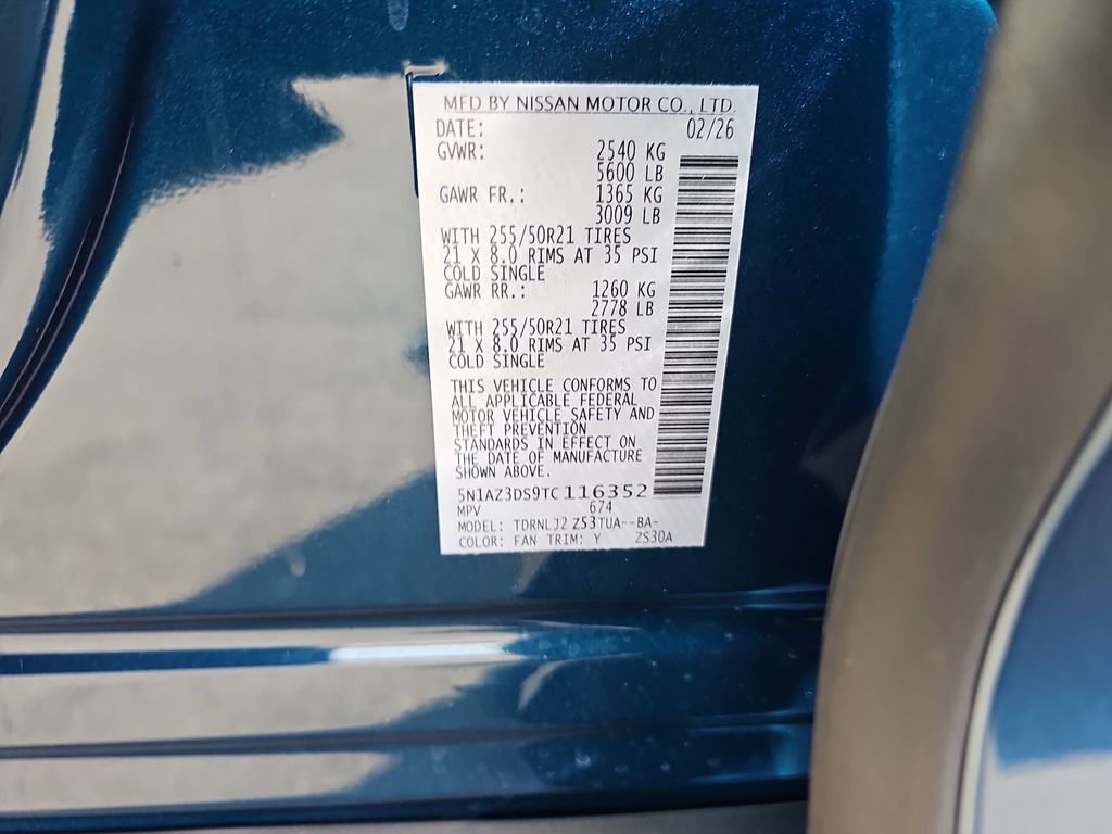 New 2026 Nissan Murano Platinum w/ Cargo Package image 39