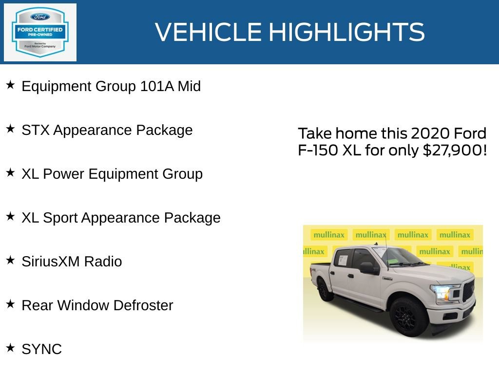 Used 2020 Ford F150 XL w/ Equipment Group 101A Mid RWD image 23