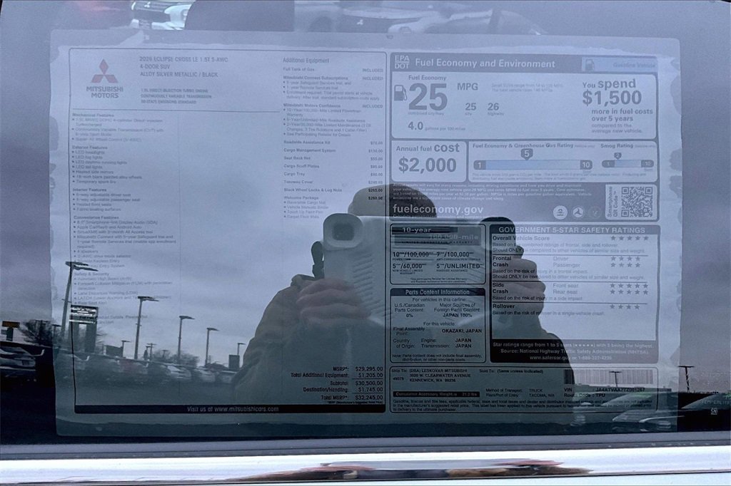 New 2026 Mitsubishi Eclipse Cross LE image 14