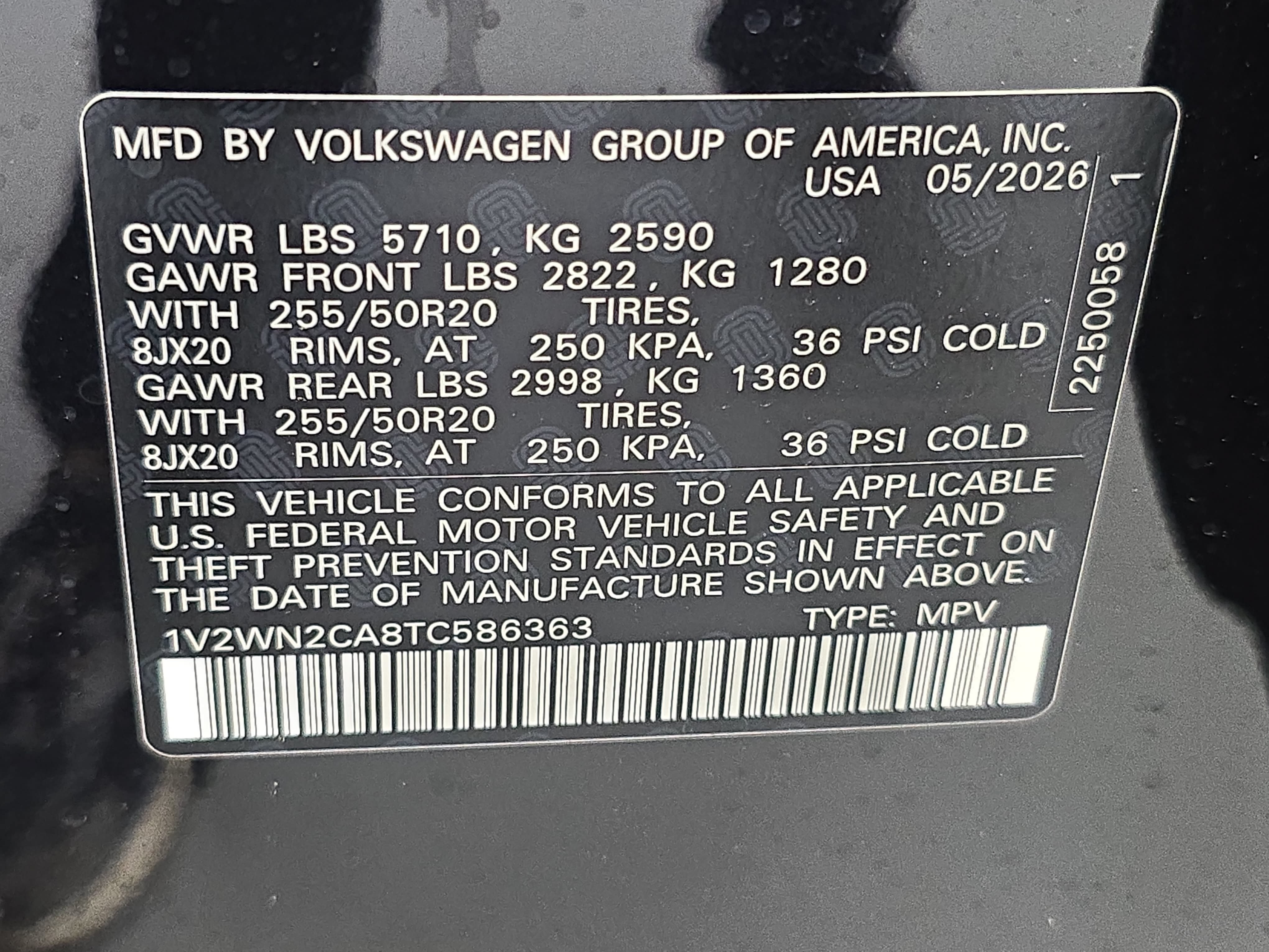 New 2026 Volkswagen Atlas SE FWD image 36