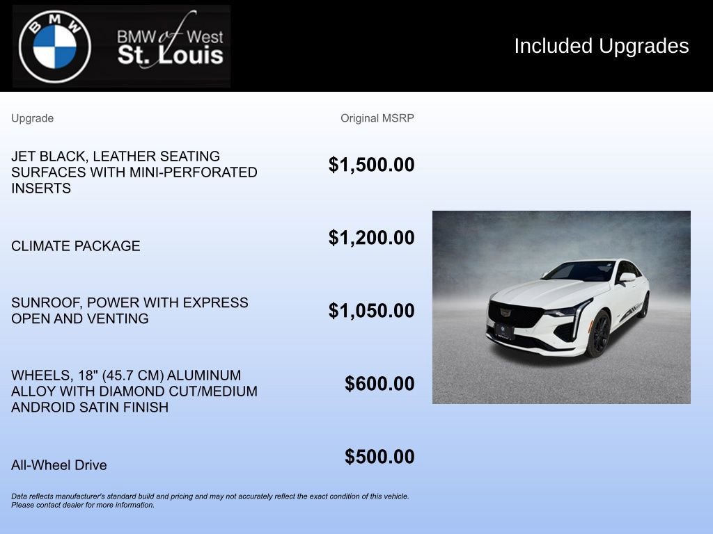 Used 2025 Cadillac CT4 V w/ Climate Package image 20