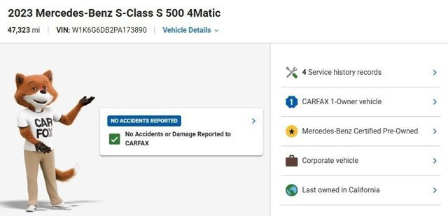 Certified 2023 Mercedes-Benz S 500 4MATIC image 3