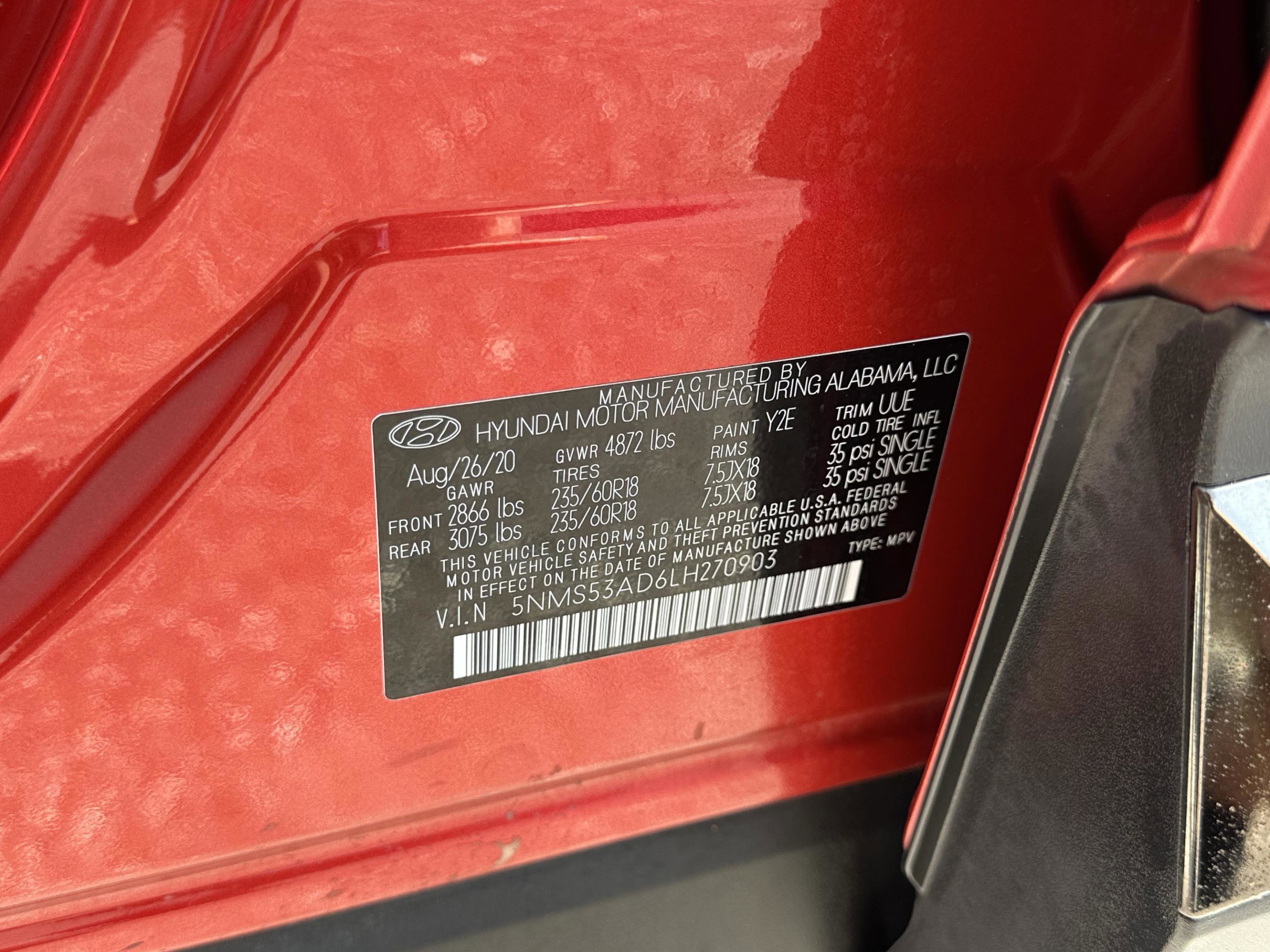 Used 2020 Hyundai Santa Fe Limited image 38