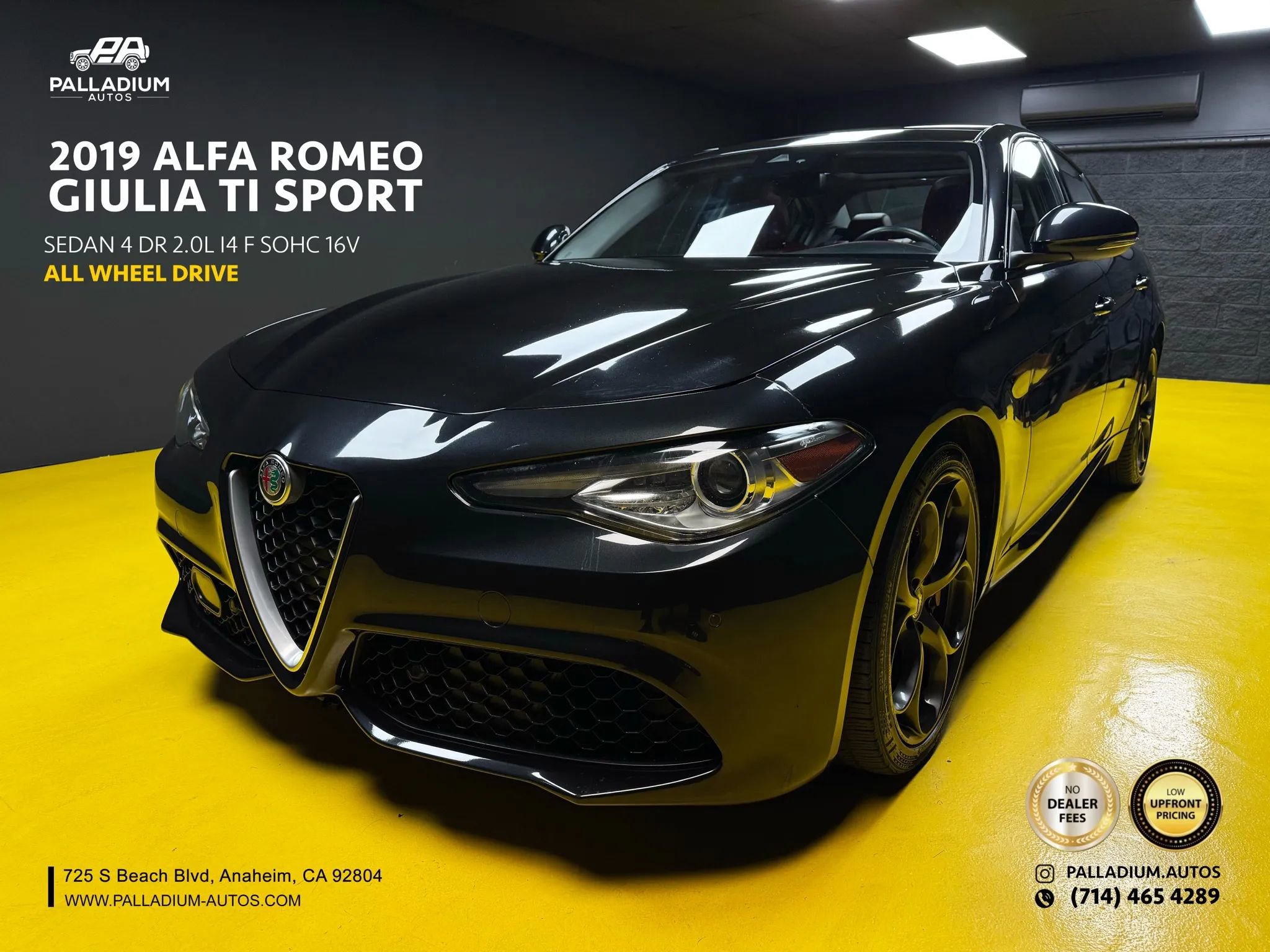 Used 2019 Alfa Romeo Giulia Ti Sport w/ Quick Order Package 22S Sport image 1