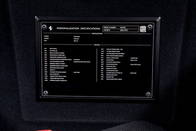 Certified 2025 Ferrari 296 GTS image 67