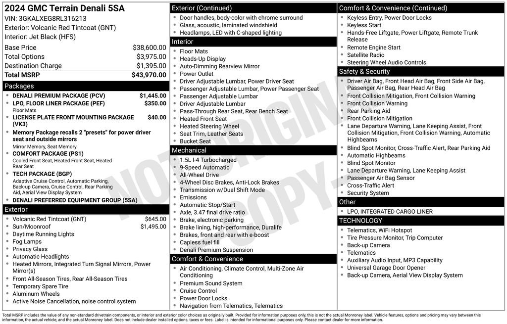 Used 2024 GMC Terrain Denali w/ Denali Premium Package image 31