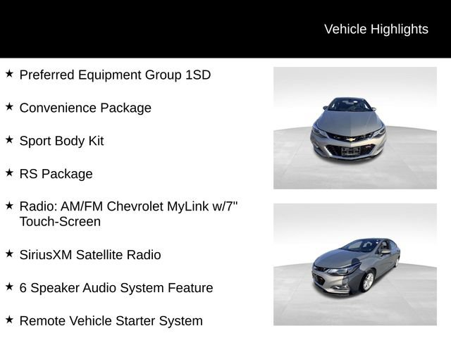 Certified 2017 Chevrolet Cruze LT w/ Convenience Package image 13