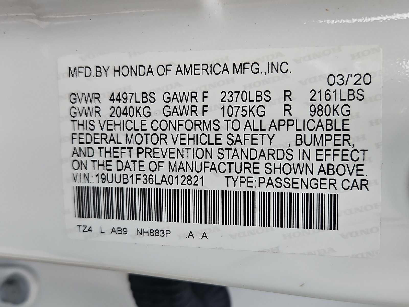 Used 2020 Acura TLX Standard image 29