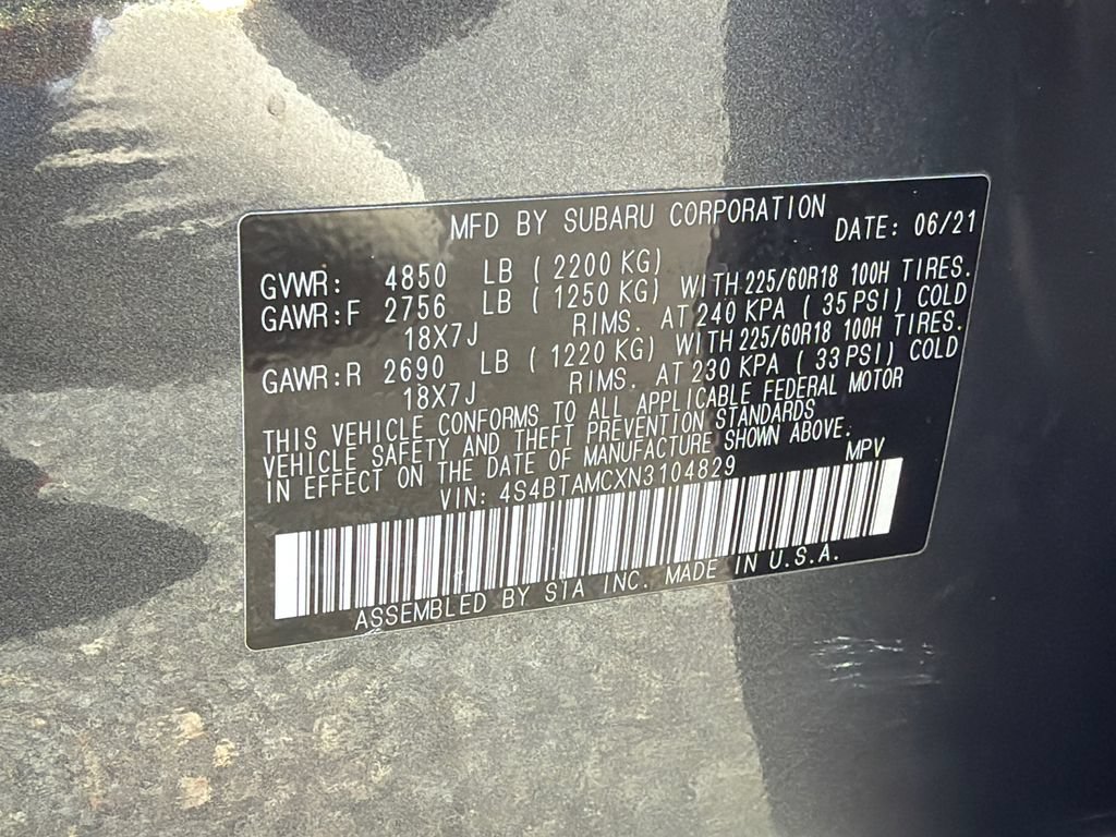 Certified 2022 Subaru Outback Limited AWD/4WD image 31