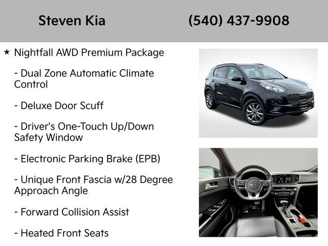 Certified 2022 Kia Sportage Nightfall Edition w/ Nighfall AWD Premium Package image 8
