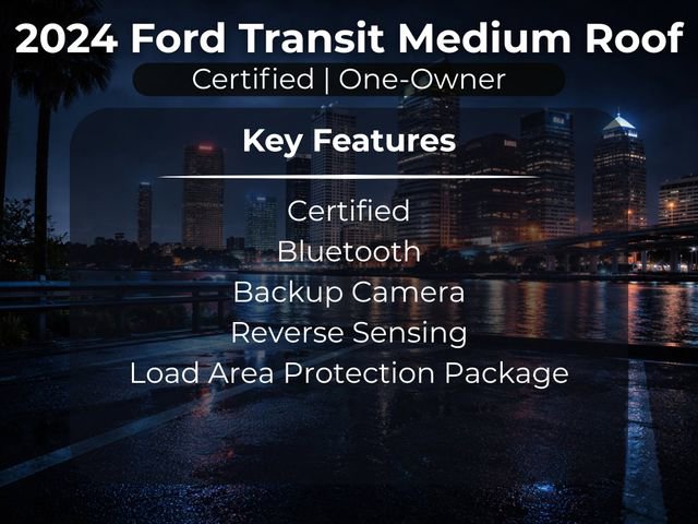Certified 2024 Ford Transit 250 148 Medium Roof w/ Load Area Protection Package RWD image 13