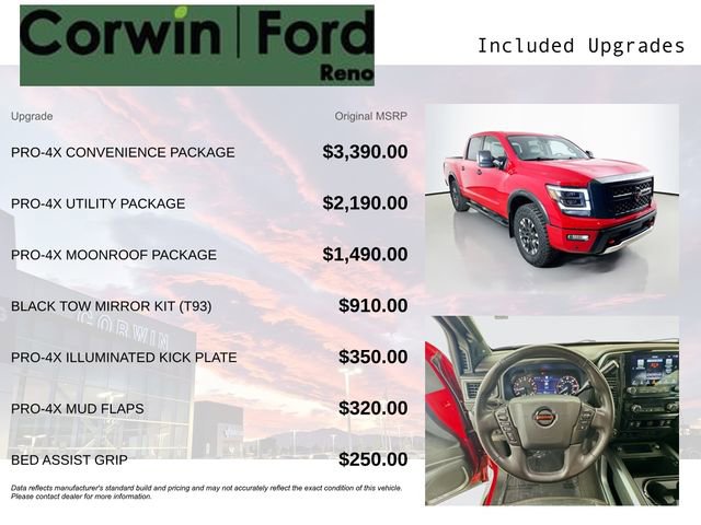Used 2022 Nissan Titan PRO-4X w/ Pro-4x Convenience Package AWD/4WD image 3