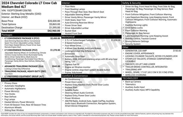 Used 2024 Chevrolet Colorado LT w/ LT Convenience Package II AWD/4WD image 5