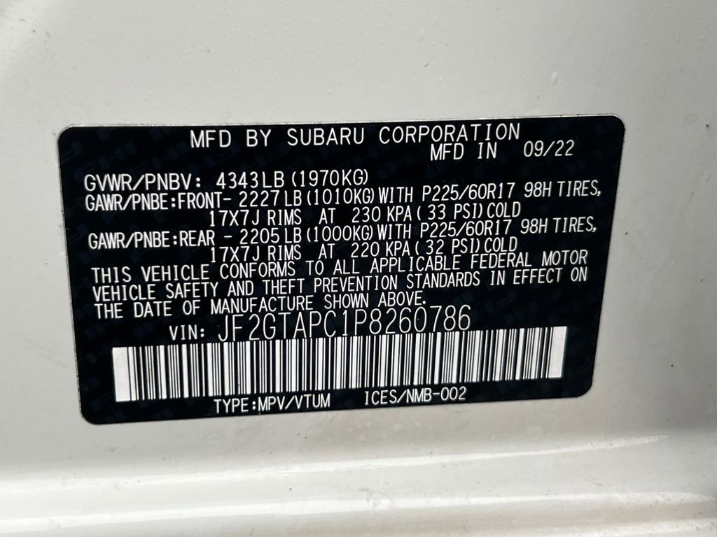 Certified 2023 Subaru Crosstrek 2.0i Premium w/ Popular Package #3 image 31