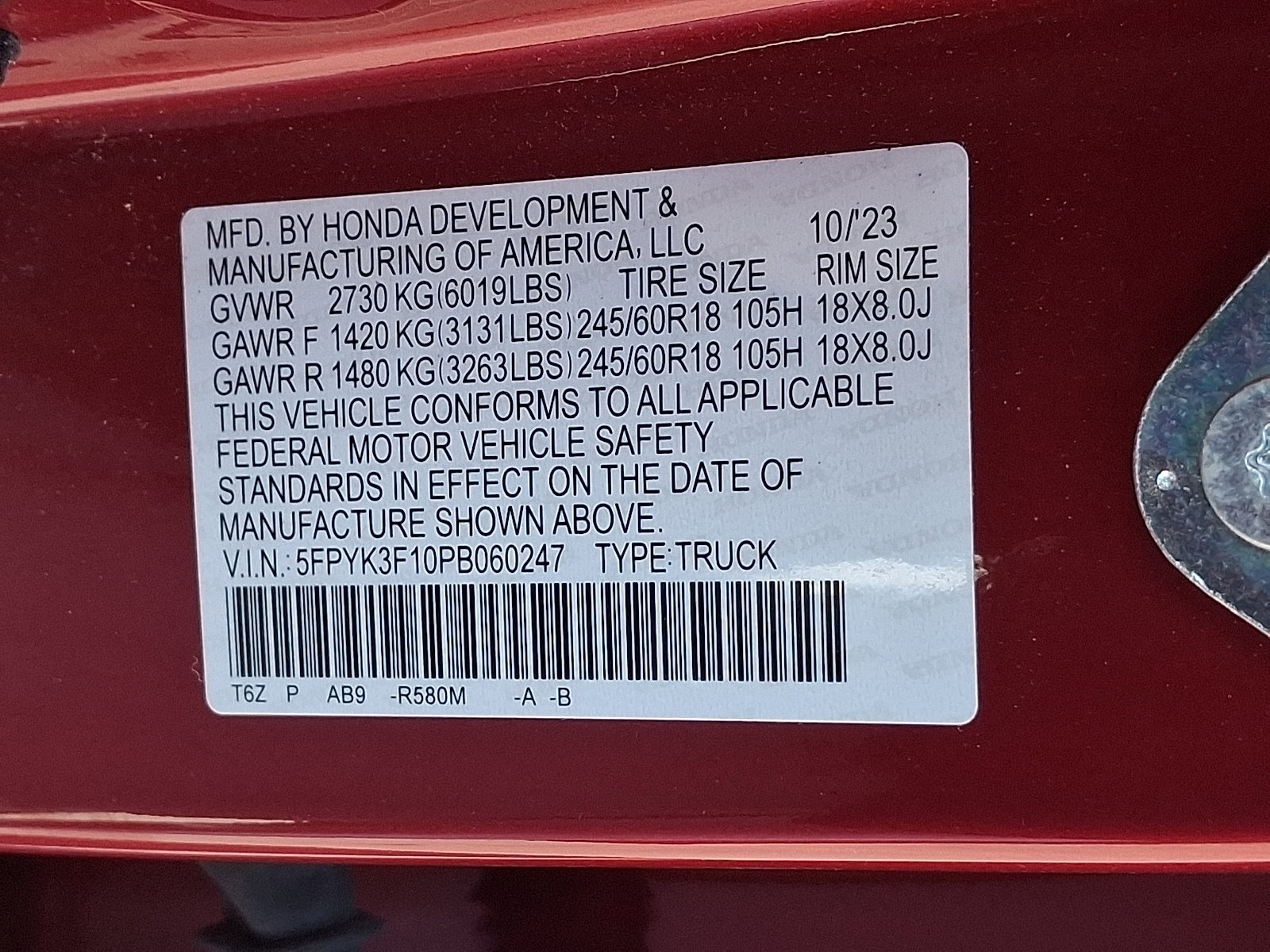 Used 2023 Honda Ridgeline Sport image 28