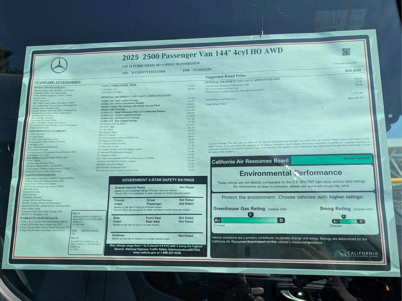 New 2025 Mercedes-Benz Sprinter 2500 image 11