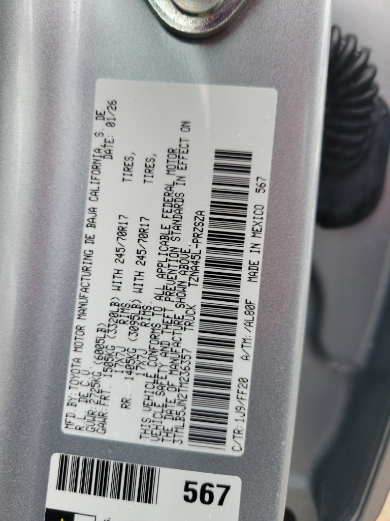 Certified 2026 Toyota Tacoma SR5 AWD/4WD image 36