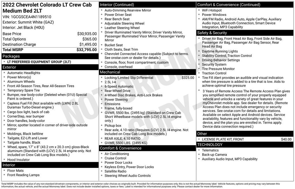 Used 2022 Chevrolet Colorado LT RWD image 6