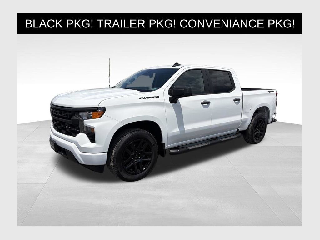 Used 2024 Chevrolet Silverado 1500 Custom w/ Dark Appearance Package AWD/4WD video 1