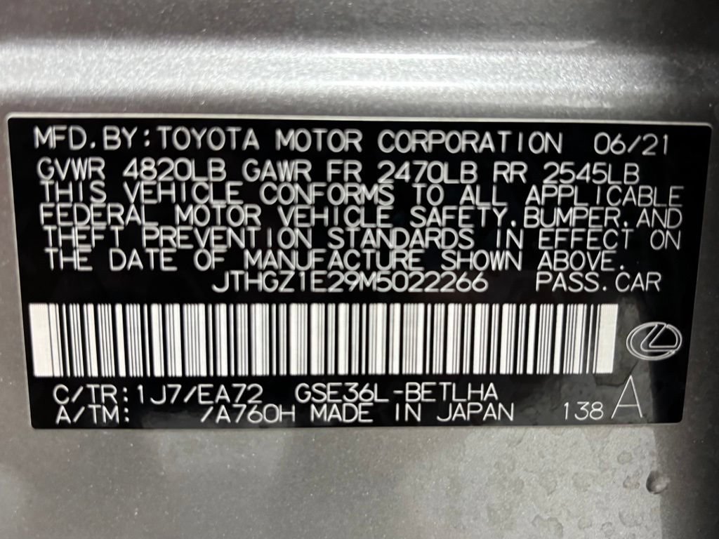 Used 2021 Lexus IS 350 F Sport w/ Accessory Package AWD/4WD image 11