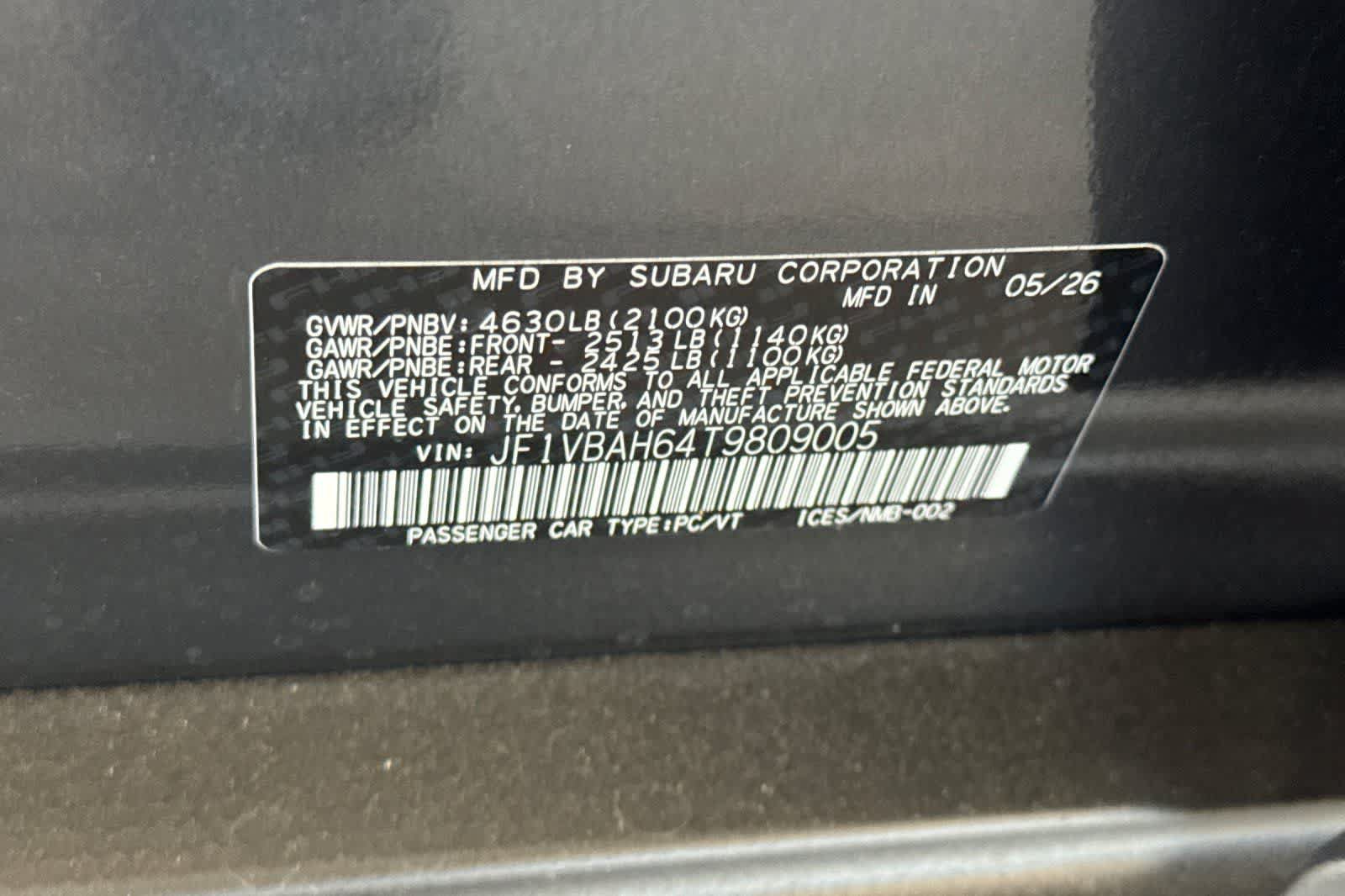 New 2026 Subaru WRX AWD/4WD image 30