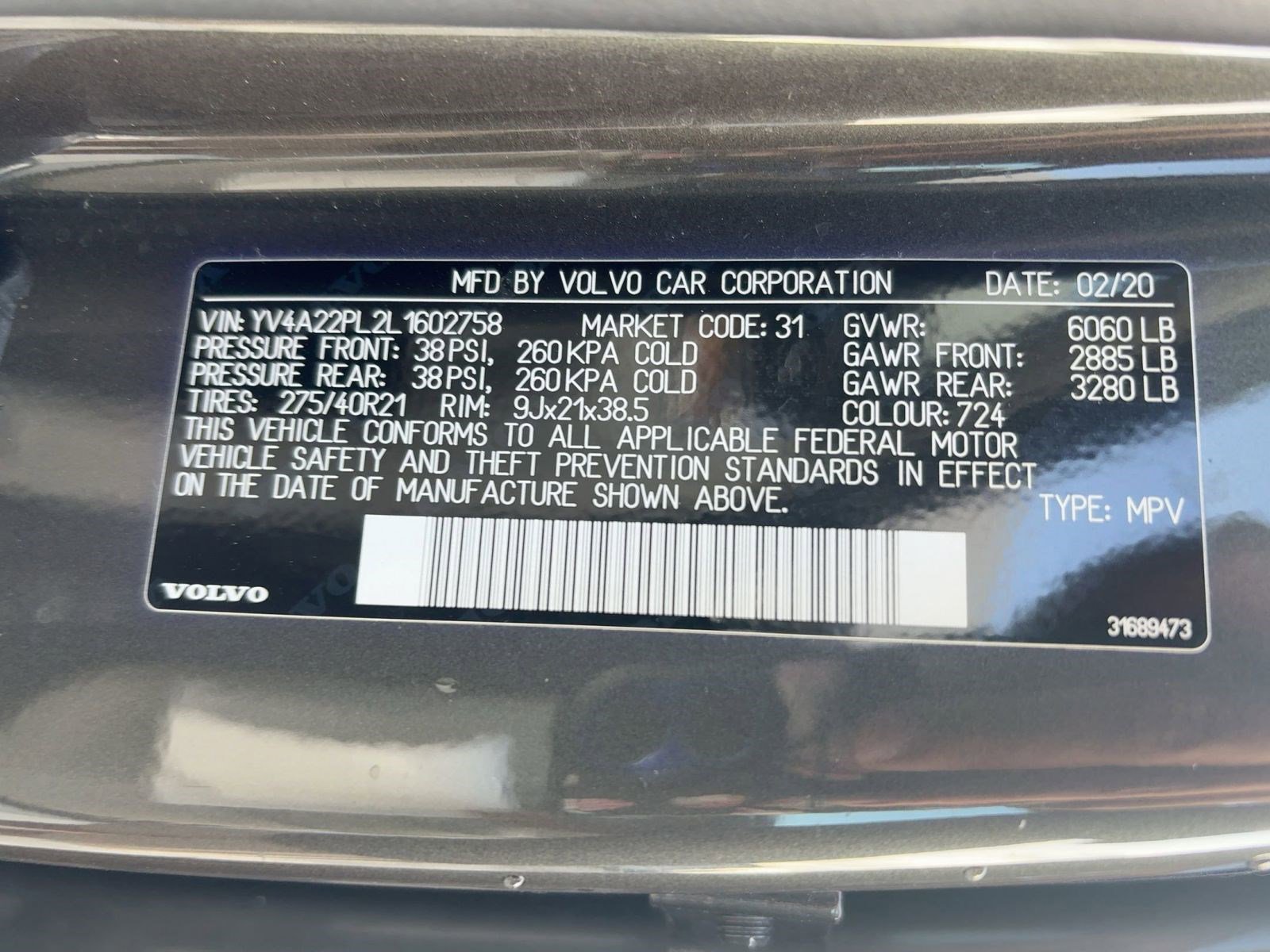 Used 2020 Volvo XC90 T6 Inscription w/ Protection Package image 21